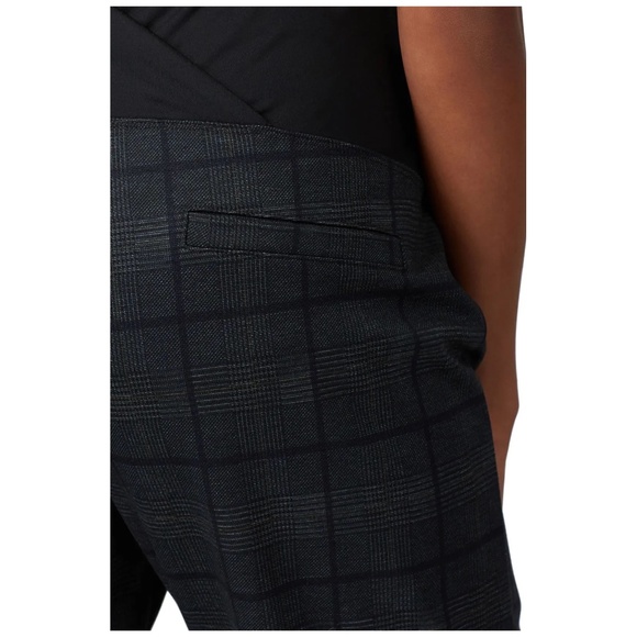 Ingrid & Isabel Plaid Maternity Pants - Black Crepe in Size XS S M or Large - Picture 4 of 5